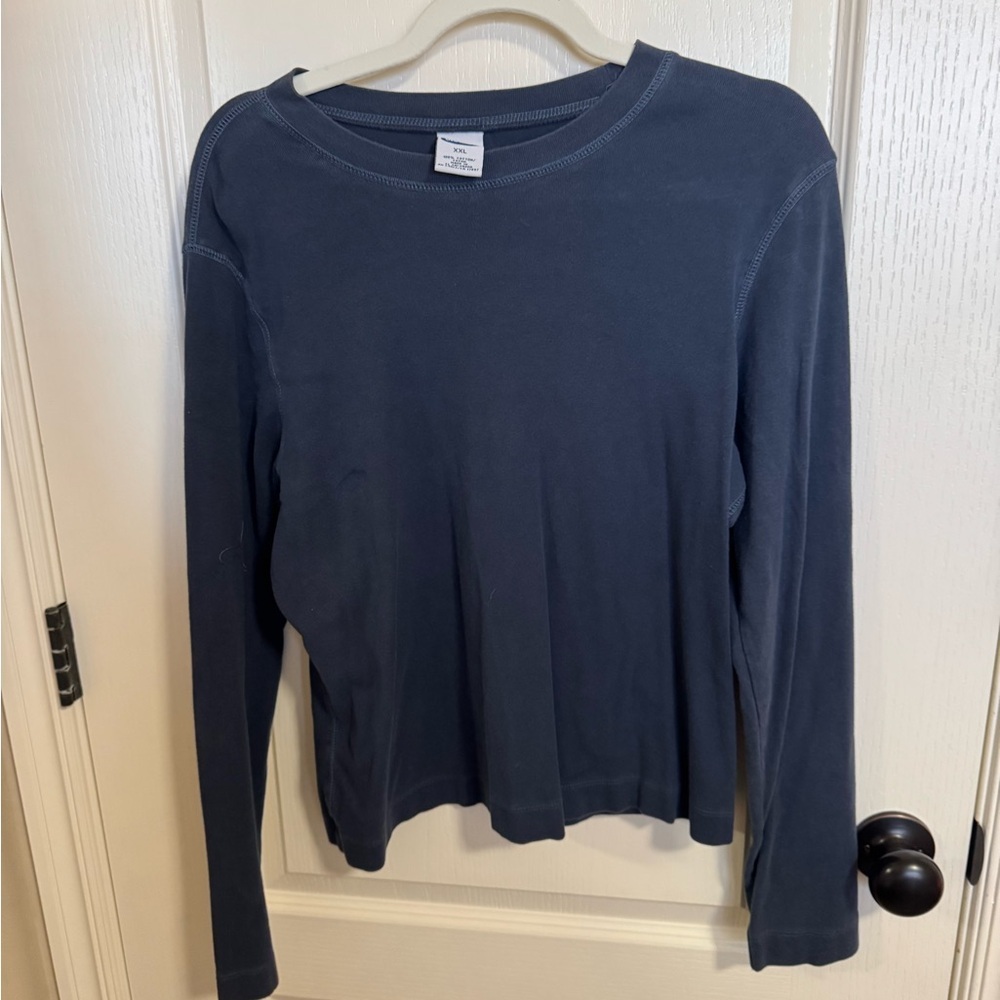 Old Navy Deep Blue Cotton Shirt – Classic Everyday Top